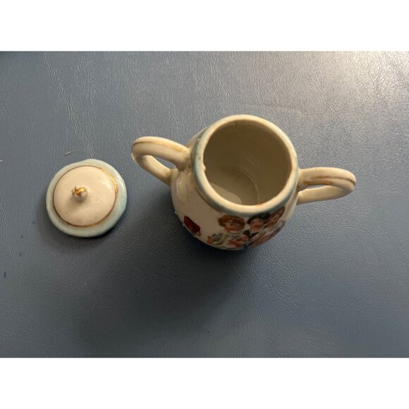 Antique Child’s Miniature Cream & Covered Sugar Set, Made in Germany 3” - Picture 3 of 16